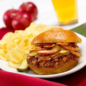 Apple and Pulled Pork BBQ Sandwiches